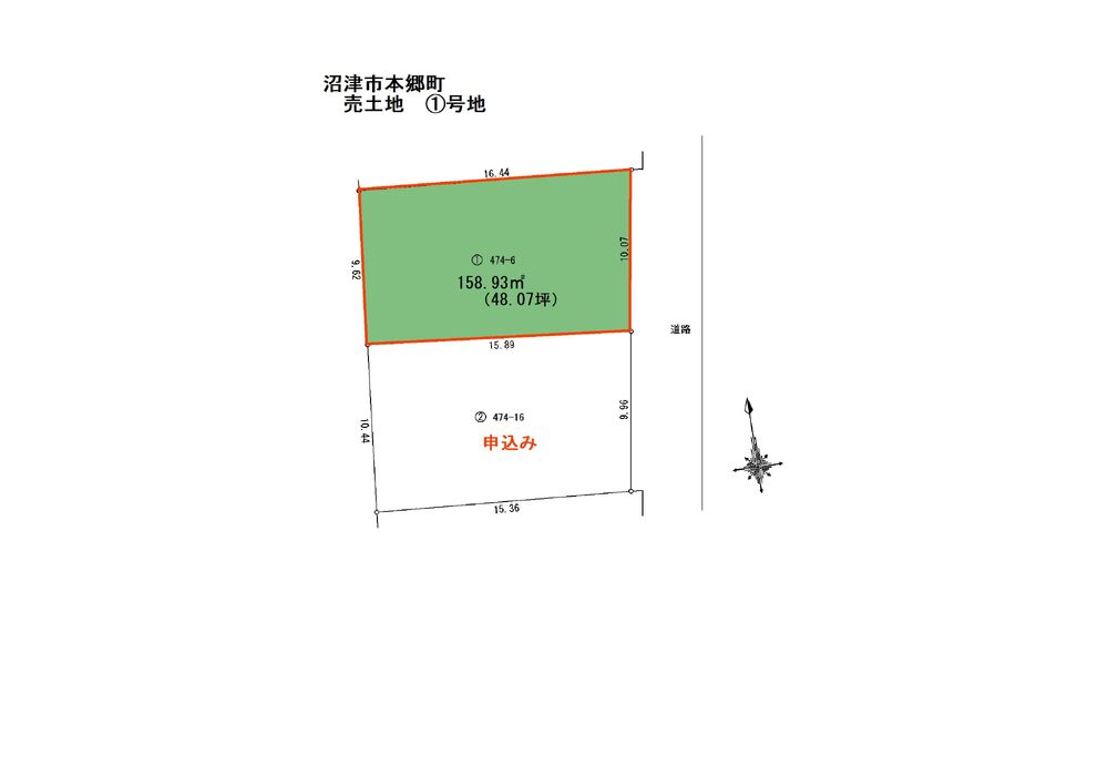 本郷町　区画図
