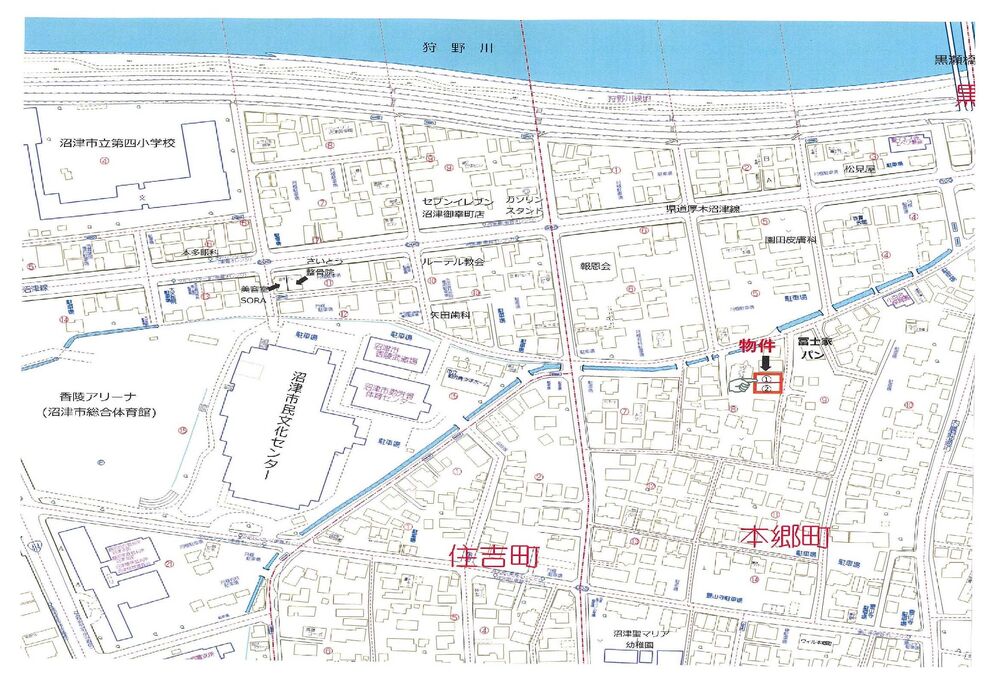 本郷町　地図